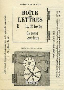 Ancienne porte boite aux lettres PTT LA POSTE french mail box FOUCHER thiery