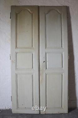 Ancienne porte double de placard en chêne massif datant de la fin du 19 siècle