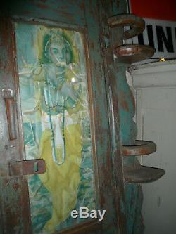 Ancienne porte indienne 108 x 131 cm