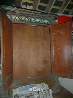 Ancienne porte indienne 108 x 131 cm