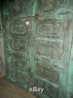 Ancienne porte indienne 110 x 213 x 7 cm