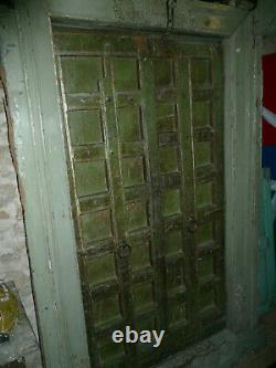 Ancienne porte indienne 195 x 124 cm / livraison possible