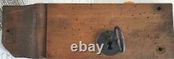 Ancienne serrure XVIII siècle pour portail bois avec clef Objet rare