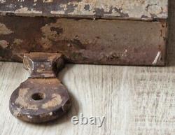 Antique grosse serrure verrou targette clenche cadenas porte fer forgé métal