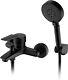 Auralum Mitigeur Baignoire Noir Robinet Baignoire Avec Douchette Support Et F