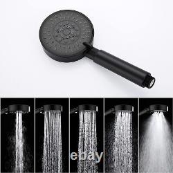 Auralum Mitigeur Baignoire Noir Robinet Baignoire avec Douchette Support et F