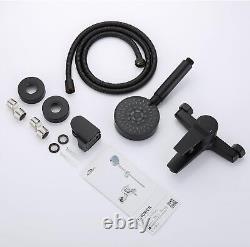 Auralum Mitigeur Baignoire Noir Robinet Baignoire avec Douchette Support et F