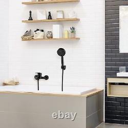 Auralum Mitigeur Baignoire Noir Robinet Baignoire avec Douchette Support et F