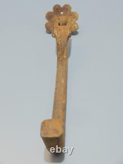 -BEAU HEURTOIR MARTEAU DE PORTE FER FORGE HAUTE EPOQUE XVII/XVIIIe COLLECTION D