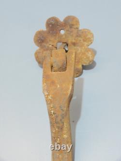 -BEAU HEURTOIR MARTEAU DE PORTE FER FORGE HAUTE EPOQUE XVII/XVIIIe COLLECTION D