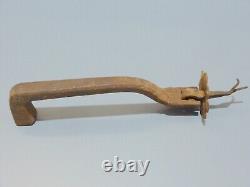 -BEAU HEURTOIR MARTEAU DE PORTE FER FORGE HAUTE EPOQUE XVII/XVIIIe COLLECTION D