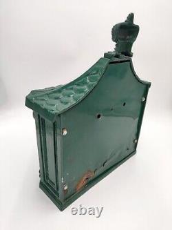 Boite Aux Lettres Ancienne Anglaise POST en aluminium vert UK