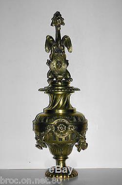 Boule escalier vase de rampe bronze chateau maison maitre chimere