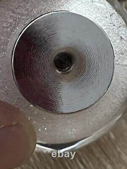 Boutons de porte Ou Poignet De Meuble À La Feuille D'argent /Verrerie BREHAT