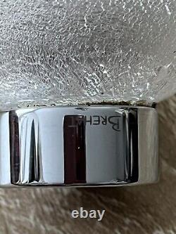 Boutons de porte Ou Poignet De Meuble À La Feuille D'argent /Verrerie BREHAT