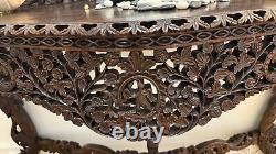 Console décorative ANGLO-INDIEN 1,40 LONG X 1,00 HRX 0,53 PROF