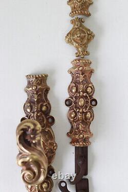 Crémone de fénètre style LXI en bronze XIXème