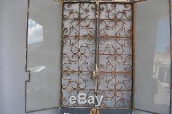 Double porte en fer forgé 1940 et contre-porte vitrée