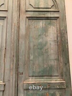 Double portes cochère en bois naturel XIX siècle