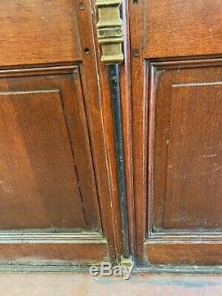 Double portes de passage en chêne massif Porte fenêtre chêne XX siècle
