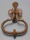 -elegant Heurtoir De Porte Fer Forgé Xviii/xixe Bouton Coquille St Jacques D