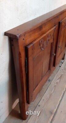 Façade de buffet 2 portes merisier boiserie L132,5xH95cm ancienne Cherry wood