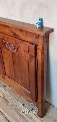 Façade de buffet 2 portes merisier boiserie L132,5xH95cm ancienne Cherry wood