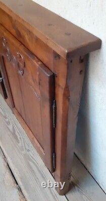 Façade de buffet 2 portes merisier boiserie L132,5xH95cm ancienne Cherry wood