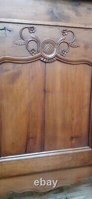 Façade de buffet 2 portes merisier boiserie L132,5xH95cm ancienne Cherry wood