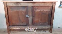 Façade de buffet 2 portes merisier boiserie L132,5xH95cm ancienne Cherry wood