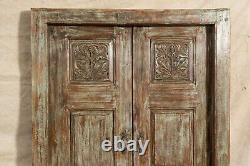 Fouet Porte- Antique Bois Fer Portail Extérieur À L'Intérieur Double Portes