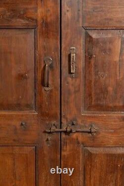 Fouet Porte- Antique Bois Fer Portail Extérieur À L'Intérieur Double Portes