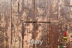 Fouet Porte- Antique Spikes Portail Bois Fer Médiévale Rustiques Vintage