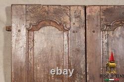 Fouet Porte- Antique Spikes Portail Bois Fer Médiévale Rustiques Vintage