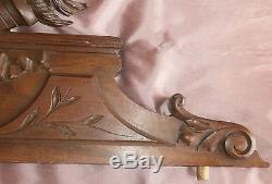 Fronton / Dessus de porte bois sculpté Carquois & Flambeau style Louis XVI