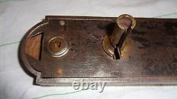 Grande Serrure Acier Et Bronze St LXVI Sans Gache Et Clef Sr75