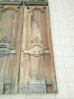 Grande double porte en chêne style Louis XV 19ème