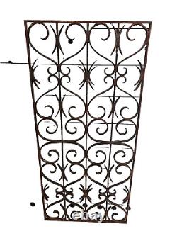 Grille En Fer Forge / 51 Cms De Large X 1 M 08 De Haut