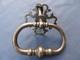 Gros Heurtoir Marteau De Porte Entrée Anneau Rosace Fer Forgé Ancien Lg 17,5 Cm