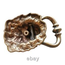 HEURTOIR de PORTE ANCIEN en BRONZE massif TÊTE DE LION 19éme Brass