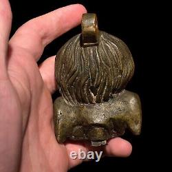 Heurtoir De Porte En Bronze & XVII Où XVIII Eme & Angelot & Amour & Religieux
