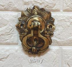 Heurtoir De Porte Vintage En Laiton Avec Motif Floral Décor De Maison