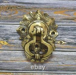 Heurtoir De Porte Vintage En Laiton Avec Motif Floral Décor De Maison
