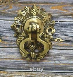 Heurtoir De Porte Vintage En Laiton Avec Motif Floral Décor De Maison