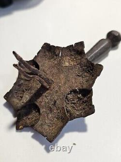 Heurtoir Marteau De Porte XVII eme Fer Forge H 10,5 Diam 7 Era Haute Epoque