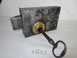 Huge and rare old French prison lock of the 18th century
