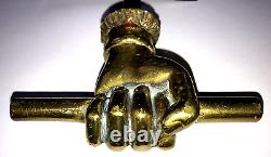 Importante poignée De Porte ancienne loquet Main En Bronze d Art Nouveau / Déco