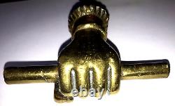 Importante poignée De Porte ancienne loquet Main En Bronze d Art Nouveau / Déco