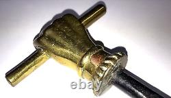 Importante poignée De Porte ancienne loquet Main En Bronze d Art Nouveau / Déco