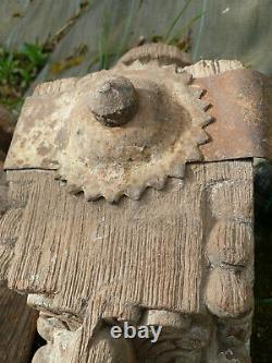 Lot 3 anciens éléments d'architecture indien / oiseaux sculptés